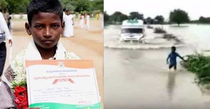 പ്രളയത്തിൽ ആംബുലൻസിന് വഴികാട്ടിയായ ബാലന് രാജ്യത്തിന്റെ ആദരം, Bravery award, venkidesh, guiding ambulance, while flood, viral video, Kidsclub,  Manorama Online
