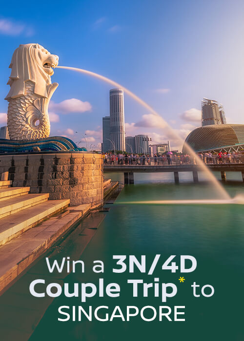 Win a 3N/4D Couple Trip to SINGAPORE